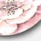 Designart - Indigold Shabby Peonies Pink - Shabby Chic Metal Circle Wall Art